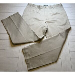 VTG J. Crew Men Essential Regular Fit Chino Khaki Straight Leg Pant 40x32 Preppy